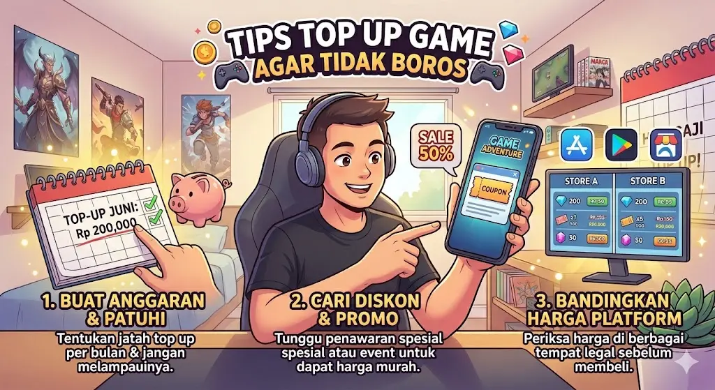 Tips Top Up Game Agar Tidak Boros