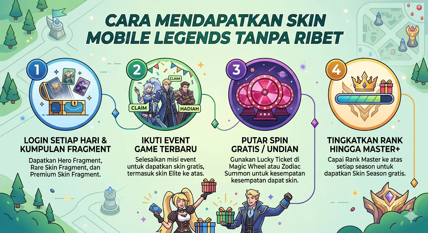 Cara mendapatkan skin Mobile Legend Tanpa Ribet